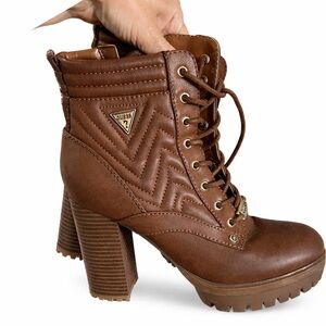 Guess Women's Chocolate Heeled Boots